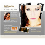 Model biography flash template