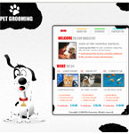 Pet grooming flash template