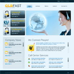 Call center flash CMS template