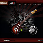 Rock legends XML flash template