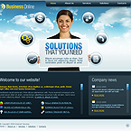 Sky Business CMS flash template