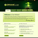 Green Ideas CMS business flash template