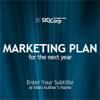 Blues marketing plan PowerPoint template