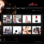 Cosmetics brand Fancy CMS flash template