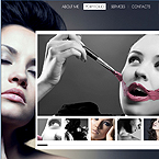 Photo portfolio CMS flash template