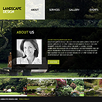 Flash CMS landscape design template