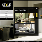 Interior designer flash CMS template