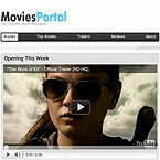 Movies portal facebook template