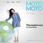 Moto flash CMS template