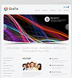 Grafix wordpress theme animated