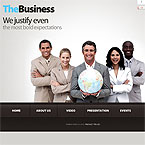 Corporate Business Flash CMS Template