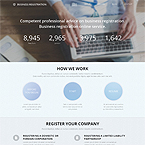 Business Registration Website Layout