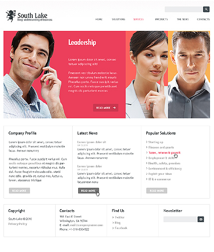 Leading Business Company Joomla Theme