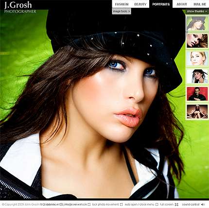 Grosh photographer advanced XML flash template