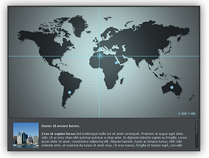 XML map flash component