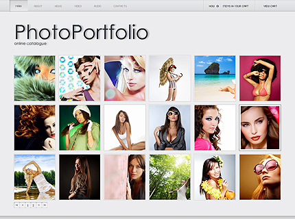 Modern Portfolio Fancy CMS Flash template