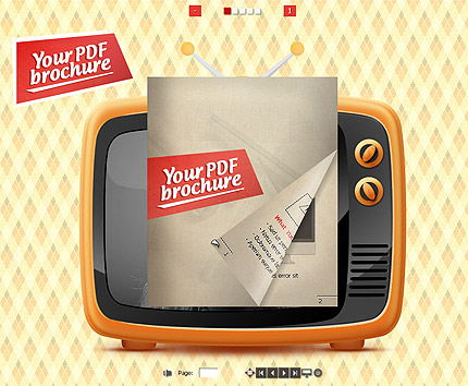 On-line brochure Flash Flip CMS