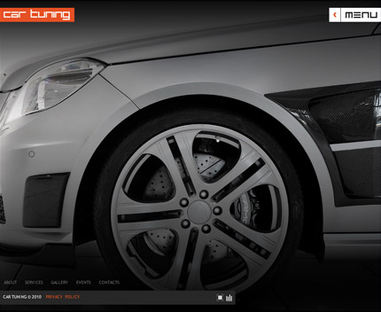 Car tunning CMS flash template