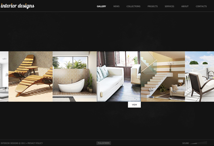 Interior flash CMS template