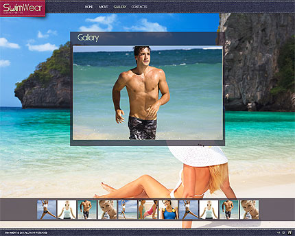 Swim wear fashion XML Flash template