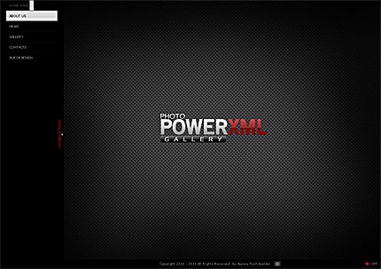 Aurora power XML gallery Flash template