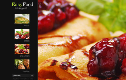 Easy Food XML Flash Template