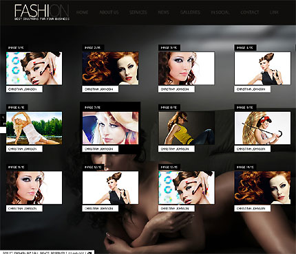 Fashion designer folio XML Flash template