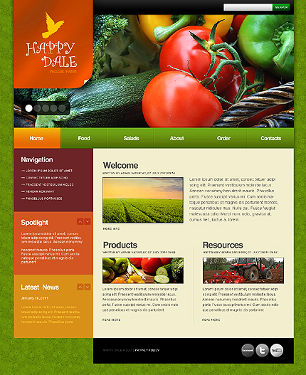 Happy dale wordpress theme