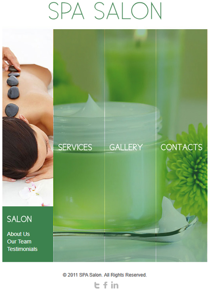 Spa salon facebook template