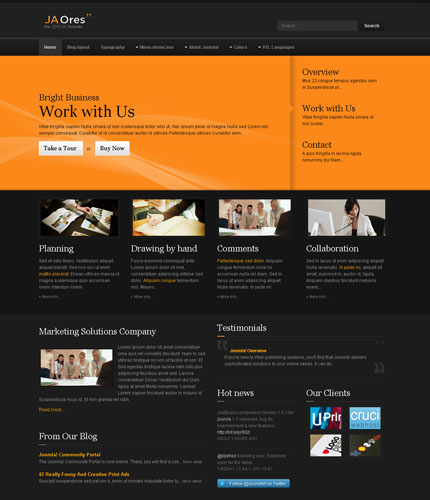 Ores Joomla template