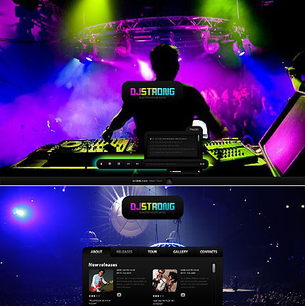 DJ Flash CMS Template