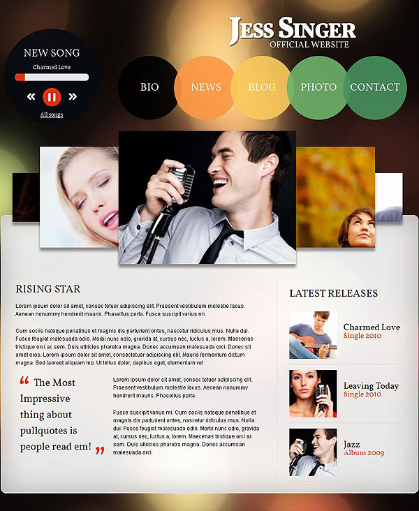 Singer Drupal Theme