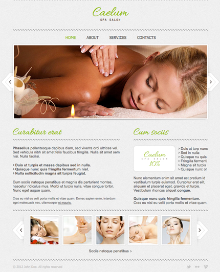 Spa Salon Timeline Facebook Template