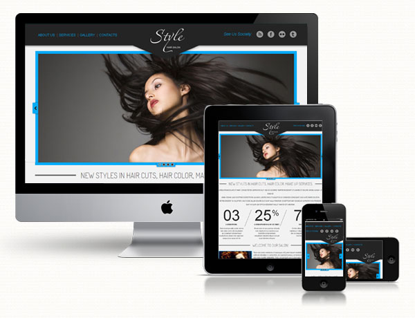 Responsive Hair Salon HTML Template