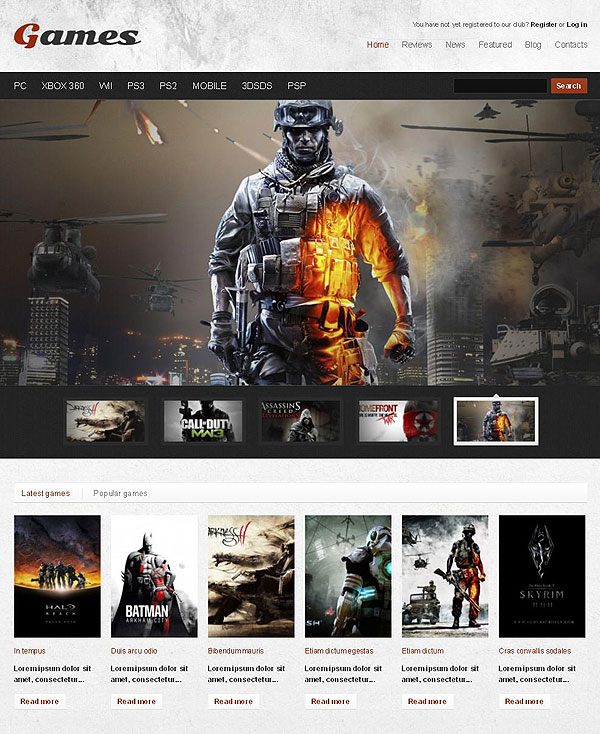 Video Game Reviews Wordpress Theme