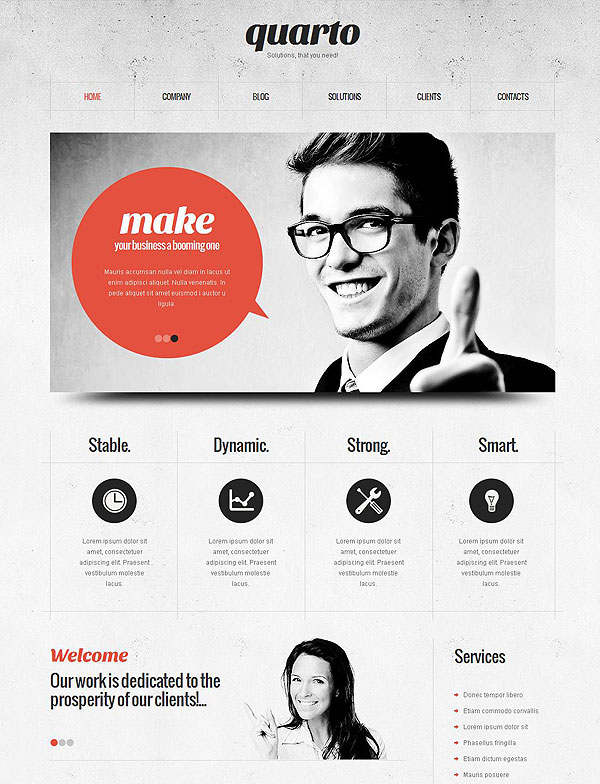 Clean Corporate Wordpress Template