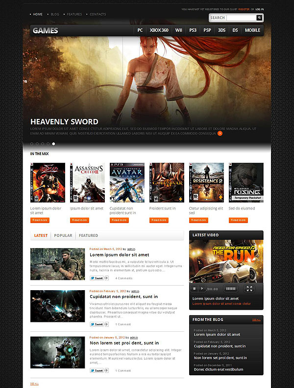 Pc Games Theme For Wordpress