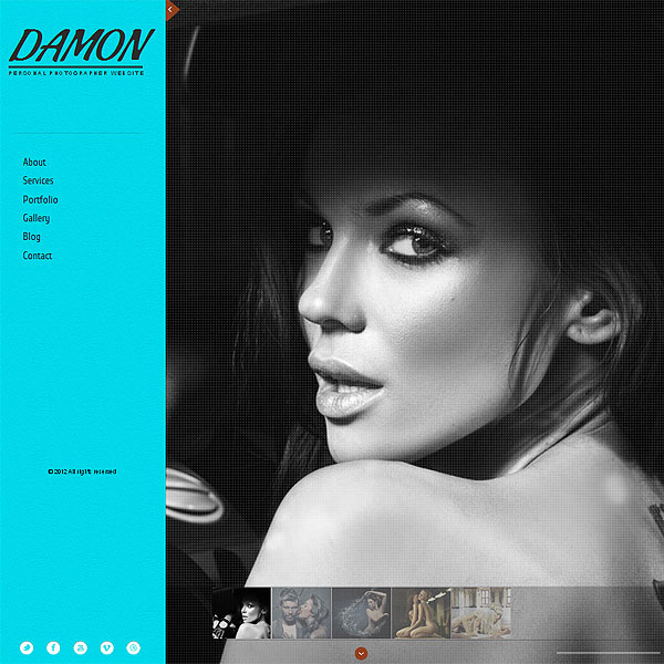 Photo Album Premium Website Template