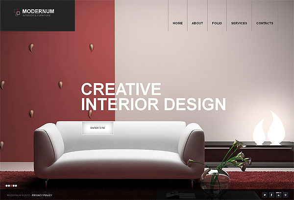 Creative Interior Wordpress Template