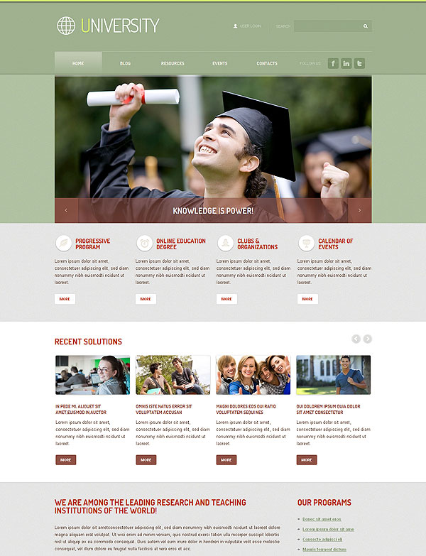 Education Joomla Template