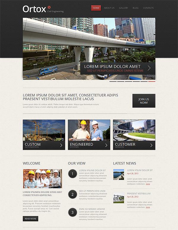 Civil Engineering Joomla Template