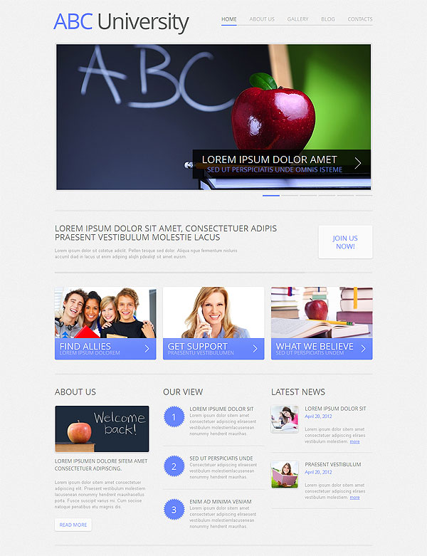 University Joomla Template