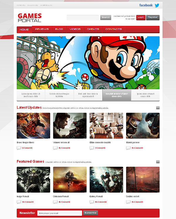 Video Game News Wordpress Theme