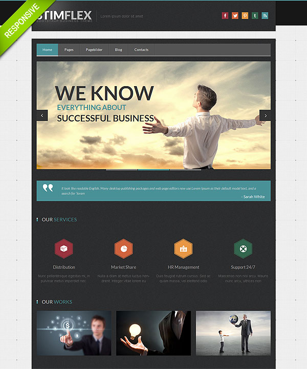 Multipurpose Corporate Responsive Wordpress Theme