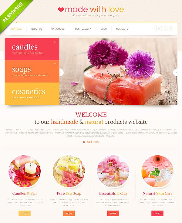 Handmade Responsive  Wordpress Site