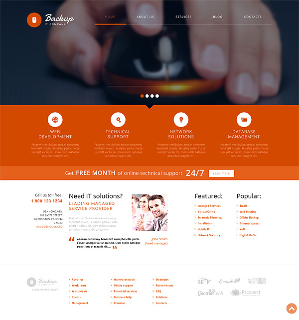 Technology IT Wordpress Theme