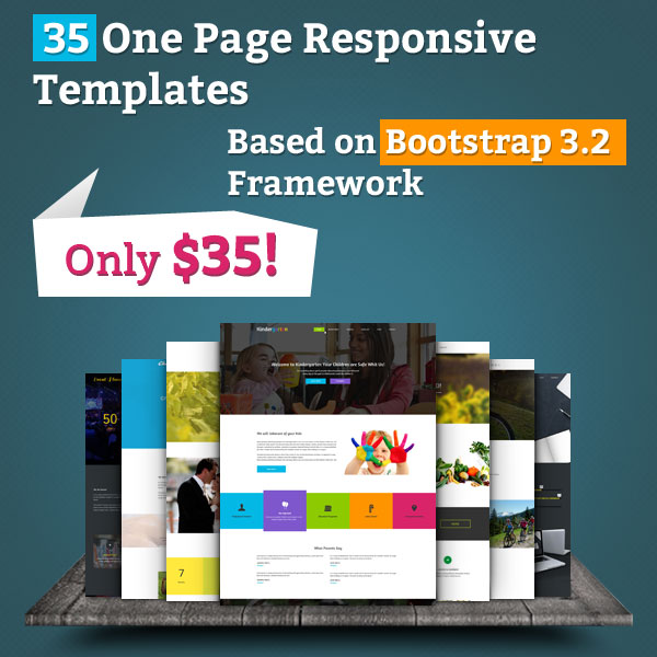 35 One Page Responsive Templates